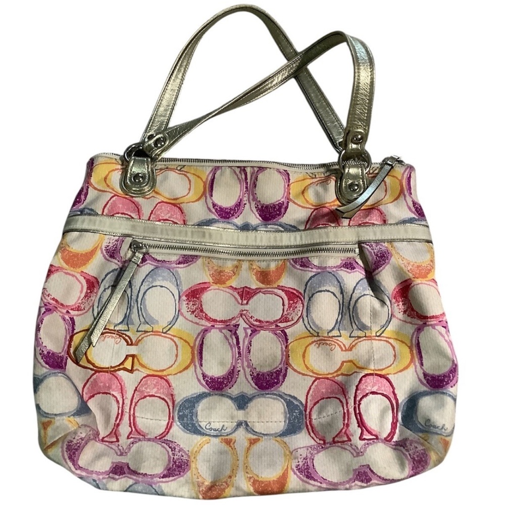 COACH Poppy Dream Signature Shoulder Bag